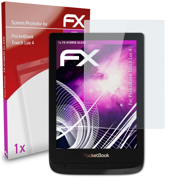 atFoliX FX-Hybrid-Glass Panzerglasfolie für PocketBook Touch Lux 4