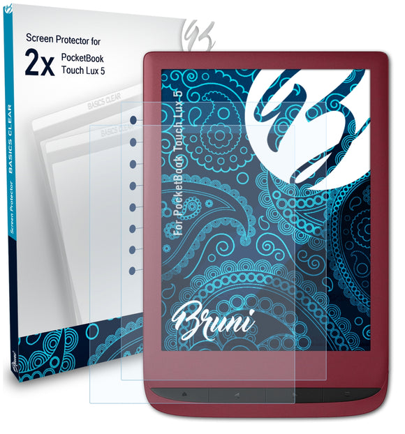 Bruni Basics-Clear Displayschutzfolie für PocketBook Touch Lux 5