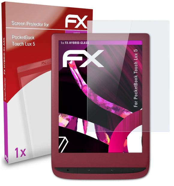 atFoliX FX-Hybrid-Glass Panzerglasfolie für PocketBook Touch Lux 5