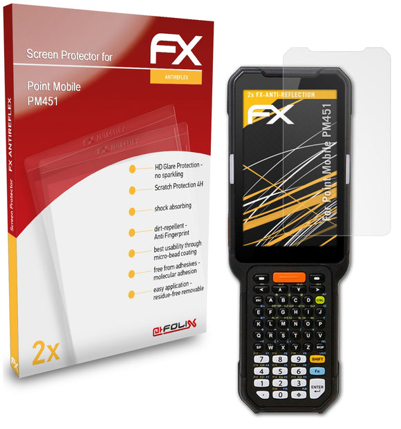 atFoliX FX-Antireflex Displayschutzfolie für Point Mobile PM451