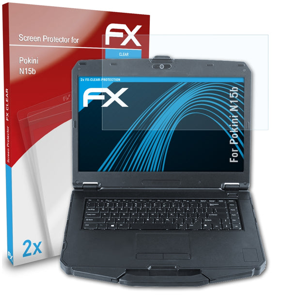 atFoliX FX-Clear Schutzfolie für Pokini N15b