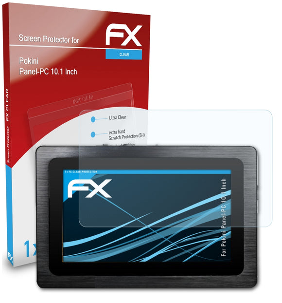 atFoliX FX-Clear Schutzfolie für Pokini Panel-PC 10.1 Inch