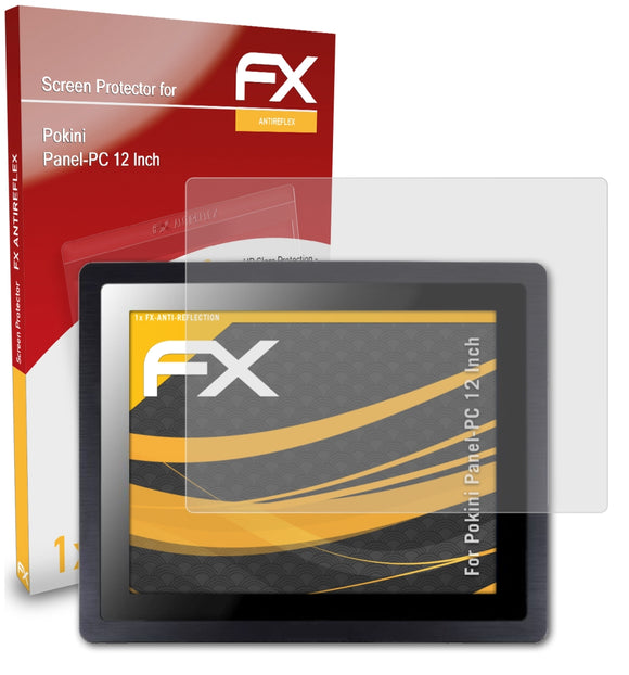 atFoliX FX-Antireflex Displayschutzfolie für Pokini Panel-PC 12 Inch