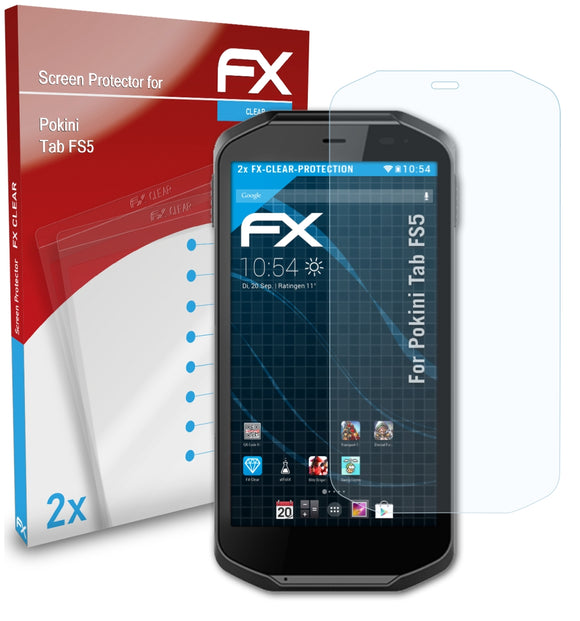 atFoliX FX-Clear Schutzfolie für Pokini Tab FS5