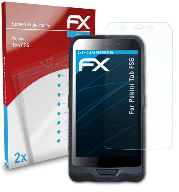 atFoliX FX-Clear Schutzfolie für Pokini Tab FS6