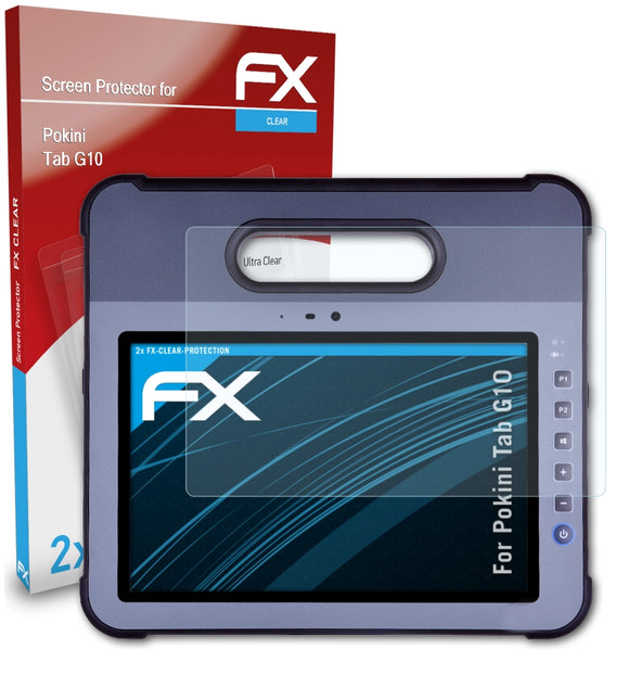 atFoliX FX-Clear Schutzfolie für Pokini Tab G10