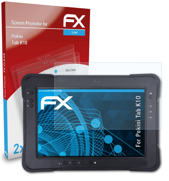atFoliX FX-Clear Schutzfolie für Pokini Tab K10