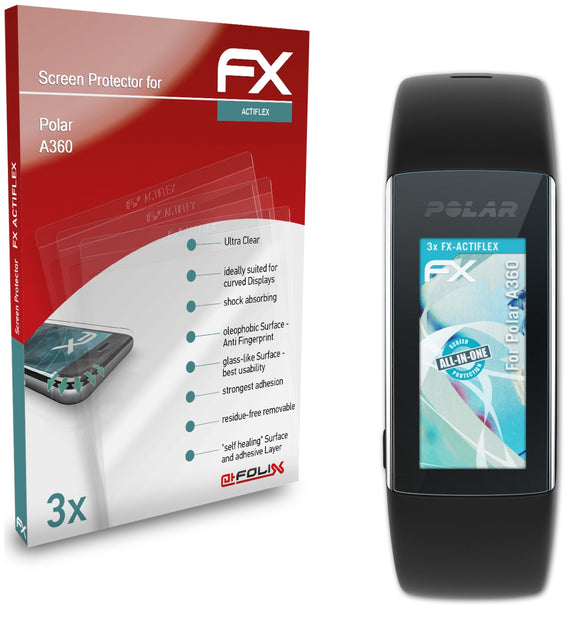 atFoliX FX-ActiFleX Displayschutzfolie für Polar A360