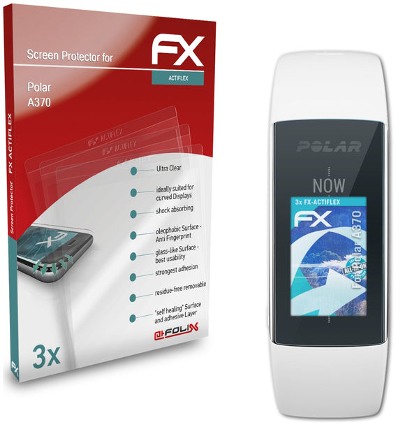 atFoliX FX-ActiFleX Displayschutzfolie für Polar A370