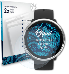 Bruni Basics-Clear Displayschutzfolie für Polar Ignite