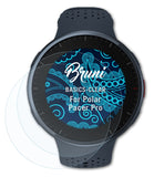 Schutzfolie Bruni kompatibel mit Polar Pacer Pro, glasklare (2X)