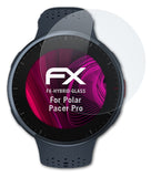 Glasfolie atFoliX kompatibel mit Polar Pacer Pro, 9H Hybrid-Glass FX