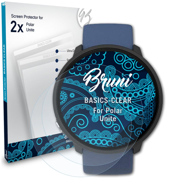 Bruni Basics-Clear Displayschutzfolie für Polar Unite