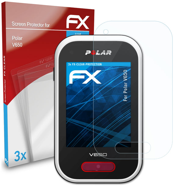 atFoliX FX-Clear Schutzfolie für Polar V650