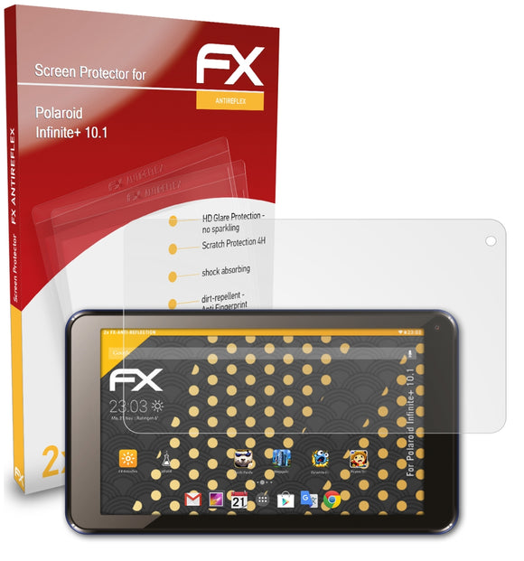 atFoliX FX-Antireflex Displayschutzfolie für Polaroid Infinite+ 10.1