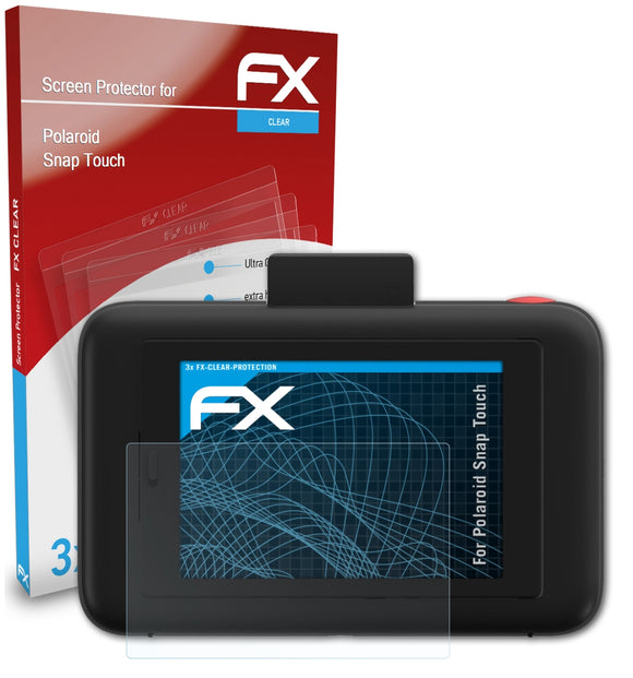 atFoliX FX-Clear Schutzfolie für Polaroid Snap Touch