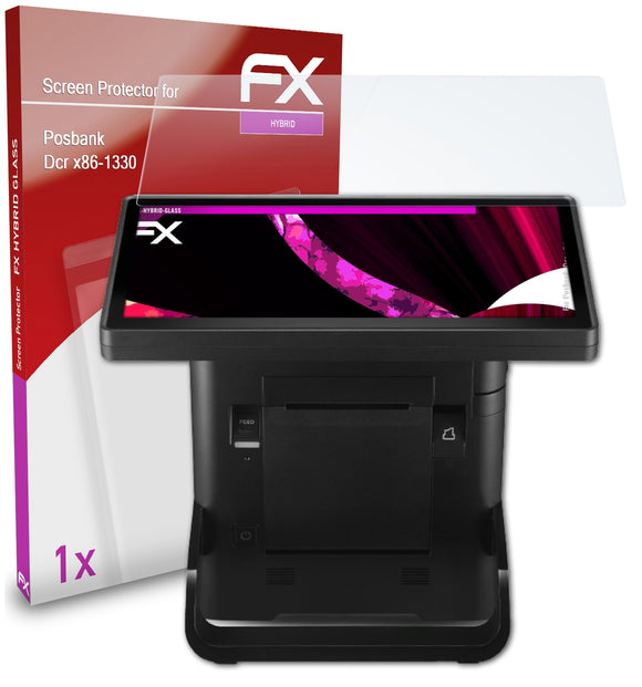 atFoliX FX-Hybrid-Glass Panzerglasfolie für Posbank Dcr x86-1330