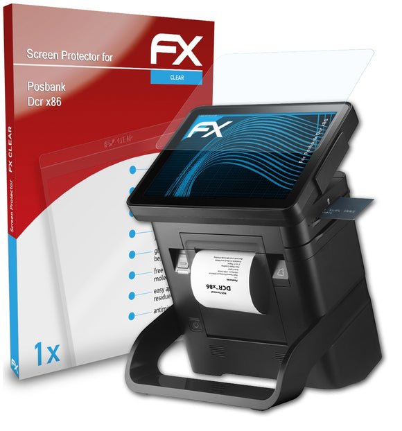 atFoliX FX-Clear Schutzfolie für Posbank Dcr x86