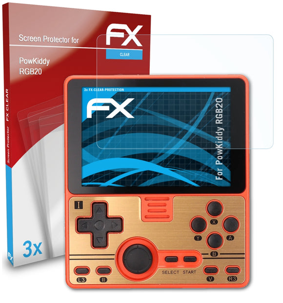 atFoliX FX-Clear Schutzfolie für PowKiddy RGB20