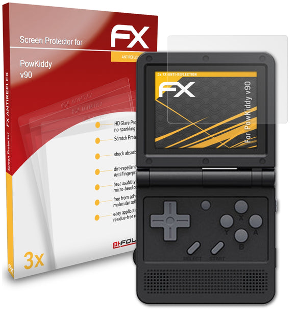 atFoliX FX-Antireflex Displayschutzfolie für PowKiddy v90