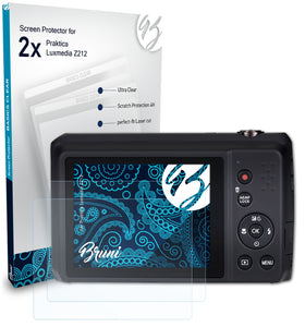 Bruni Basics-Clear Displayschutzfolie für Praktica Luxmedia Z212