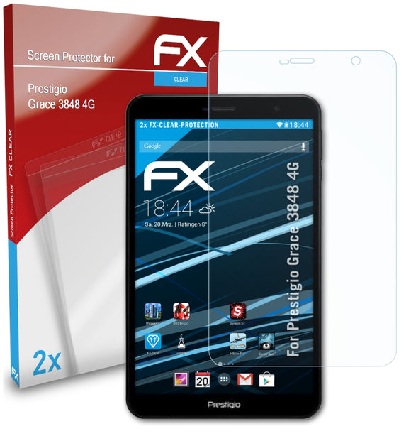atFoliX FX-Clear Schutzfolie für Prestigio Grace 3848 4G