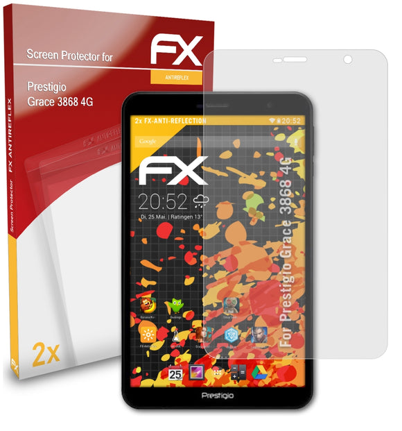 atFoliX FX-Antireflex Displayschutzfolie für Prestigio Grace 3868 4G