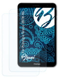 Bruni Schutzfolie kompatibel mit Prestigio Grace 3878 4G, glasklare Folie (2X)