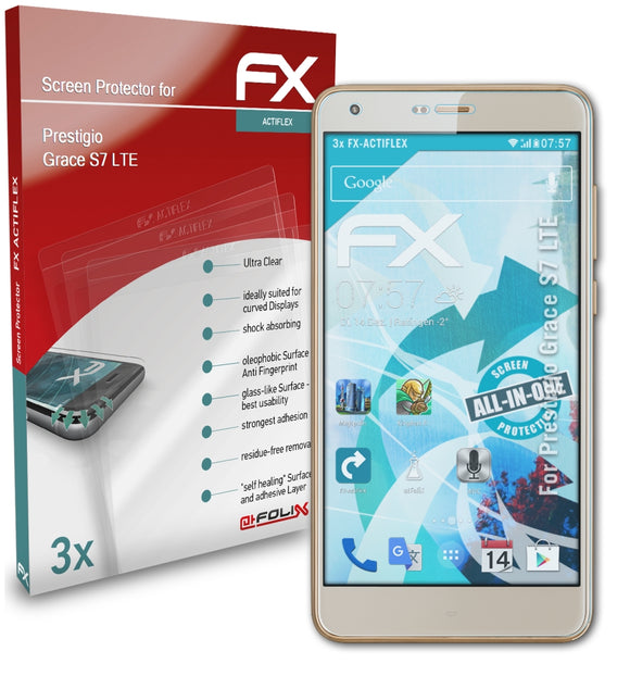 atFoliX FX-ActiFleX Displayschutzfolie für Prestigio Grace S7 LTE