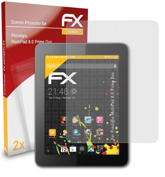 atFoliX FX-Antireflex Displayschutzfolie für Prestigio MultiPad 8.0 Prime Duo
