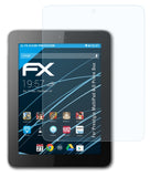 atFoliX Schutzfolie kompatibel mit Prestigio MultiPad 8.0 Prime Duo, ultraklare FX Folie (2X)