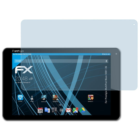 atFoliX FX-Clear Schutzfolie für Prestigio MultiPad Muze 5001 3G