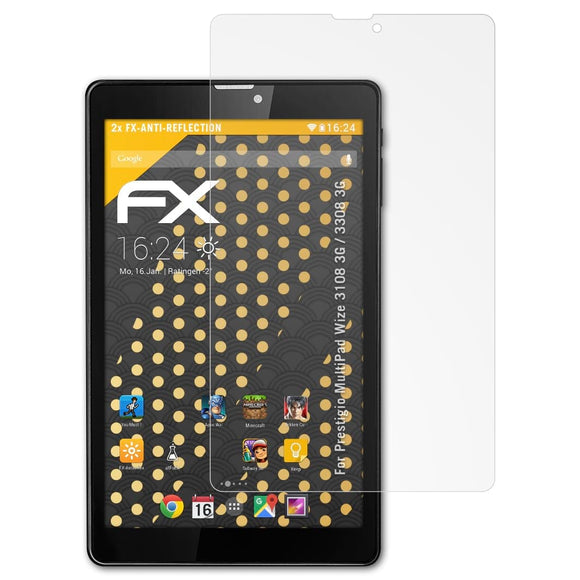 atFoliX FX-Antireflex Displayschutzfolie für Prestigio MultiPad Wize 3108 3G / 3308 3G