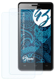Bruni Schutzfolie kompatibel mit Prestigio MultiPhone 5500 Duo, glasklare Folie (2X)