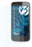 Schutzfolie Bruni kompatibel mit Prestigio MultiPhone 5504 Duo, glasklare (2X)
