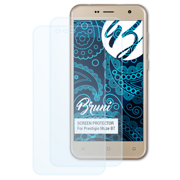 Bruni Basics-Clear Displayschutzfolie für Prestigio Muze B7