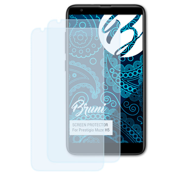 Bruni Basics-Clear Displayschutzfolie für Prestigio Muze H5