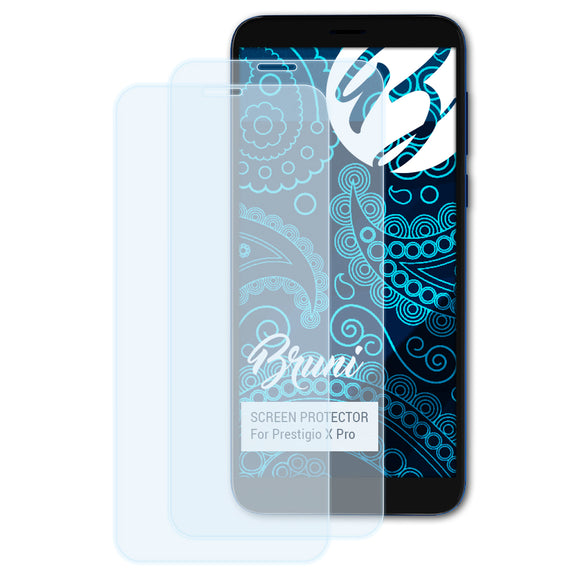 Bruni Basics-Clear Displayschutzfolie für Prestigio X Pro