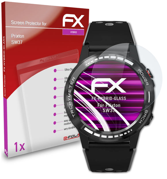 atFoliX FX-Hybrid-Glass Panzerglasfolie für Prixton SW37