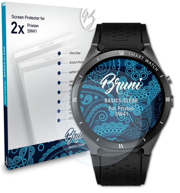 Bruni Basics-Clear Displayschutzfolie für Prixton SW41