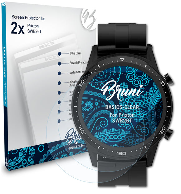 Bruni Basics-Clear Displayschutzfolie für Prixton SWB26T