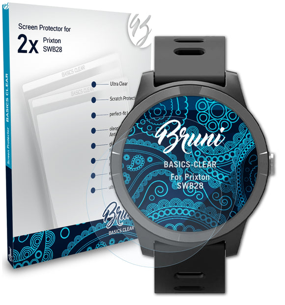 Bruni Basics-Clear Displayschutzfolie für Prixton SWB28