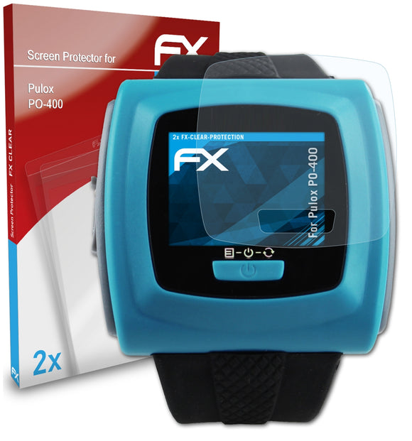atFoliX FX-Clear Schutzfolie für Pulox PO-400