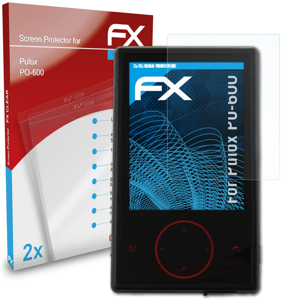 atFoliX FX-Clear Schutzfolie für Pulox PO-600