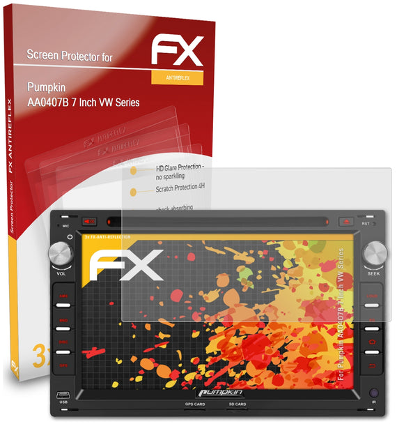 atFoliX FX-Antireflex Displayschutzfolie für Pumpkin AA0407B 7 Inch (VW Series)