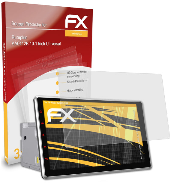 atFoliX FX-Antireflex Displayschutzfolie für Pumpkin AA0412B 10.1 Inch (Universal)