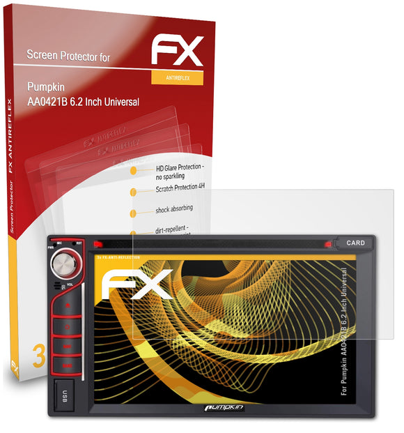 atFoliX FX-Antireflex Displayschutzfolie für Pumpkin AA0421B 6.2 Inch (Universal)