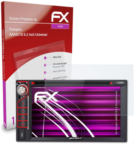 atFoliX FX-Hybrid-Glass Panzerglasfolie für Pumpkin AA0421B 6.2 Inch (Universal)