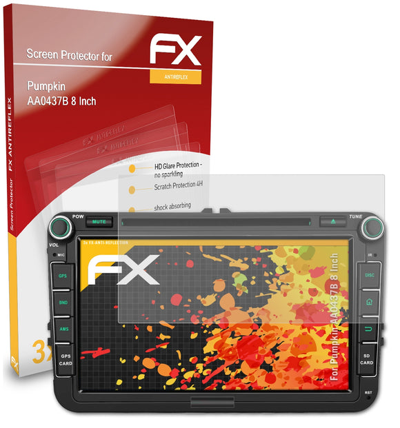 atFoliX FX-Antireflex Displayschutzfolie für Pumpkin AA0437B 8 Inch