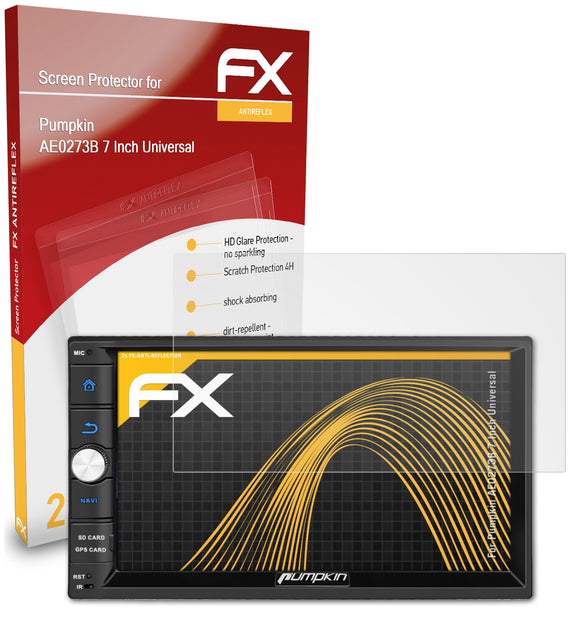 atFoliX FX-Antireflex Displayschutzfolie für Pumpkin AE0273B 7 Inch (Universal)